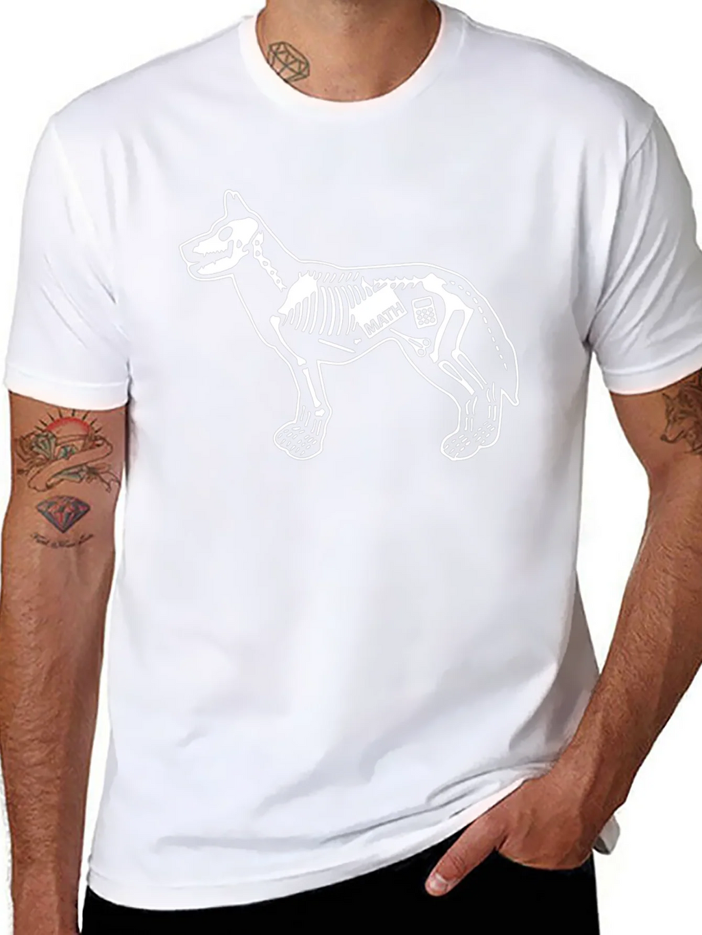 Dog Skeleton Math T-Shirt product image 7