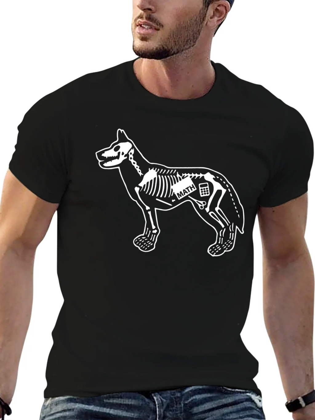 Dog Skeleton Math T-Shirt product image 6