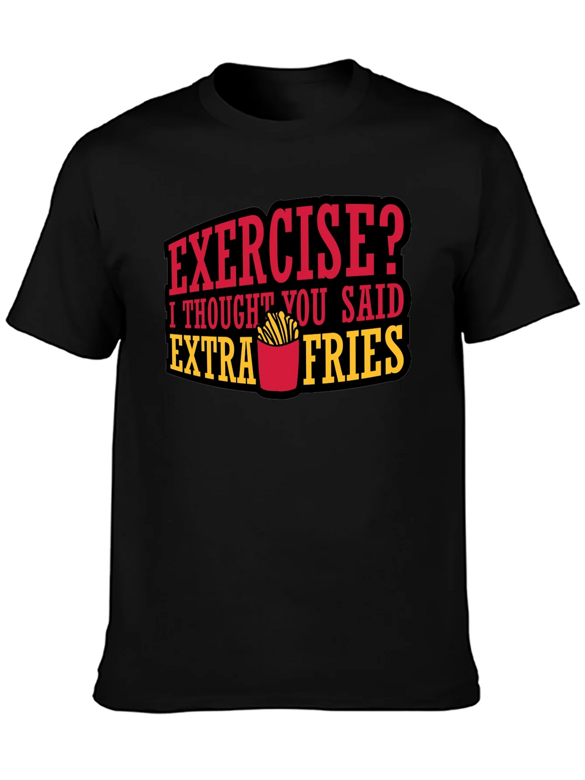 Funny Extra Fries Graphic T-Shirt product image 3