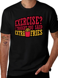 Funny Extra Fries Graphic T-Shirt product image 1