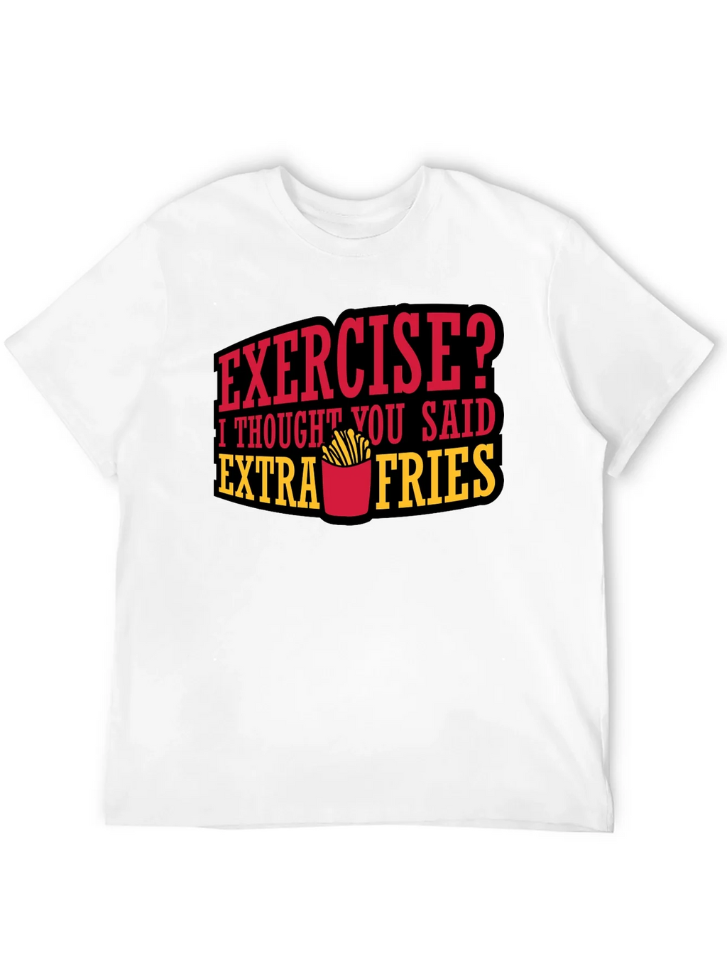 Funny Extra Fries Graphic T-Shirt product image 10