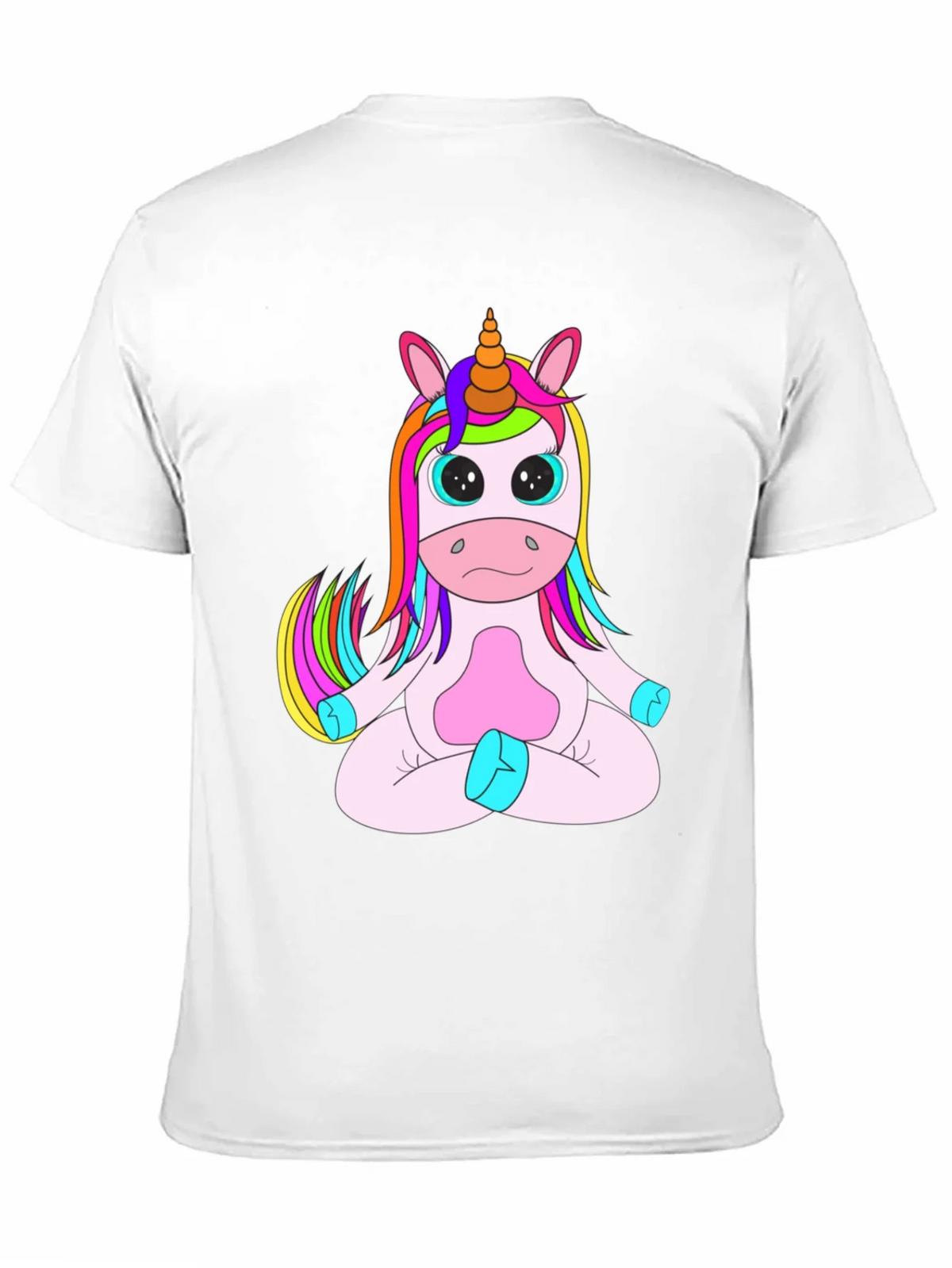Unicorn Meditation Black T-Shirt product image 10
