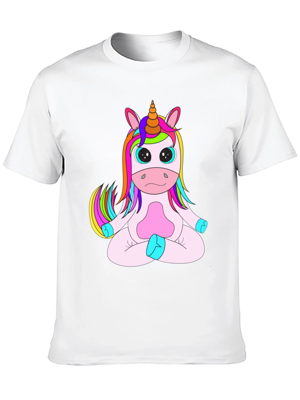 Unicorn Meditation Black T-Shirt product image 9