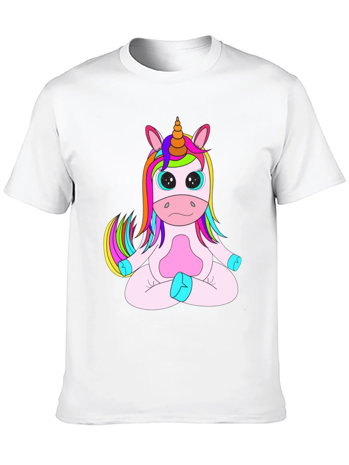 Unicorn Meditation Black T-Shirt product image 9