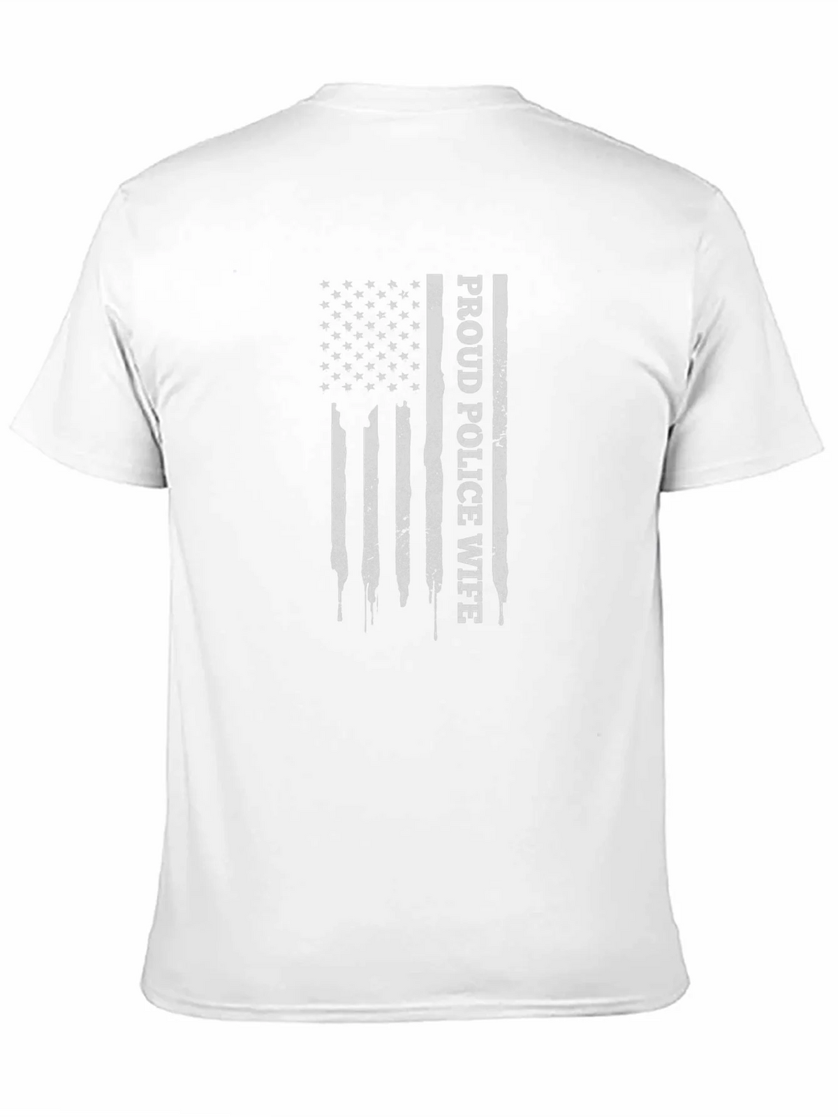 Proud Police Wife Flag Graphic T-Shirt product image 10