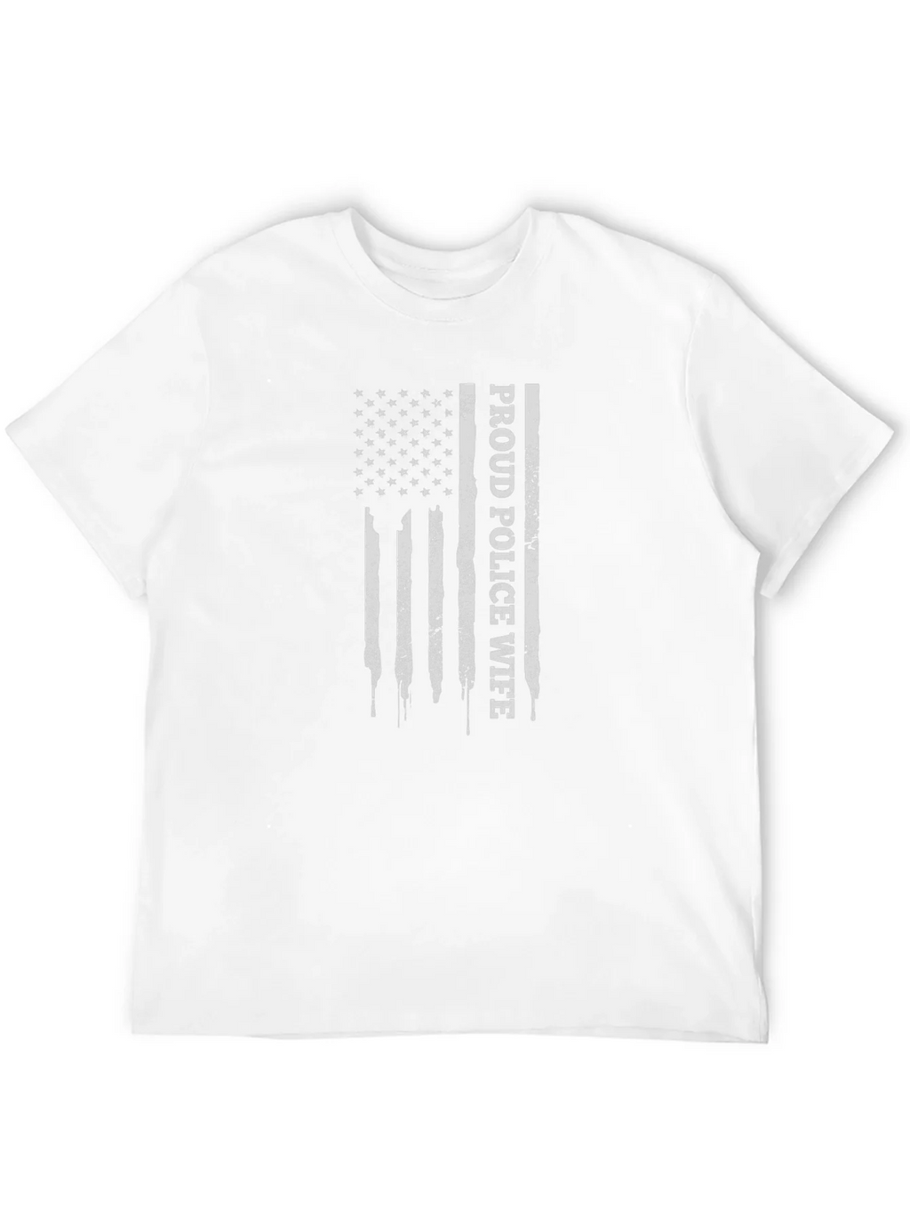 Proud Police Wife Flag Graphic T-Shirt product image 11