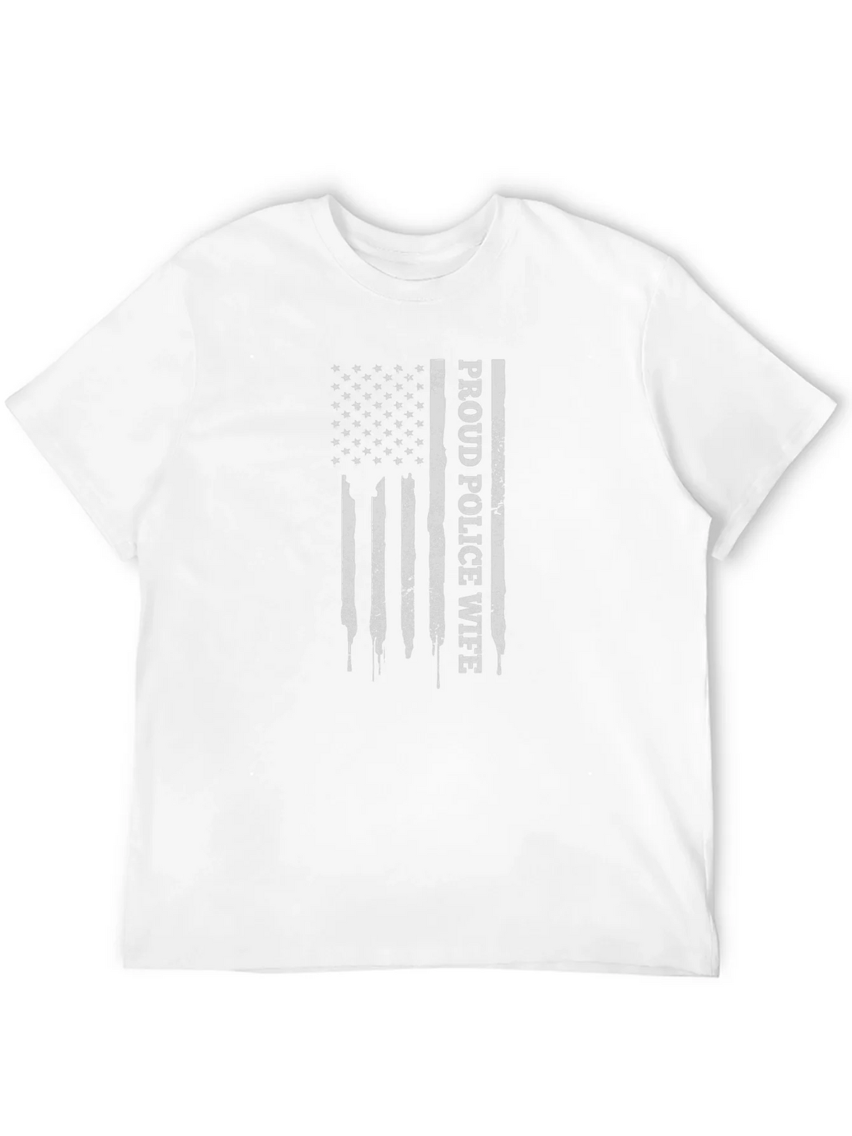 Proud Police Wife Flag Graphic T-Shirt product image 11