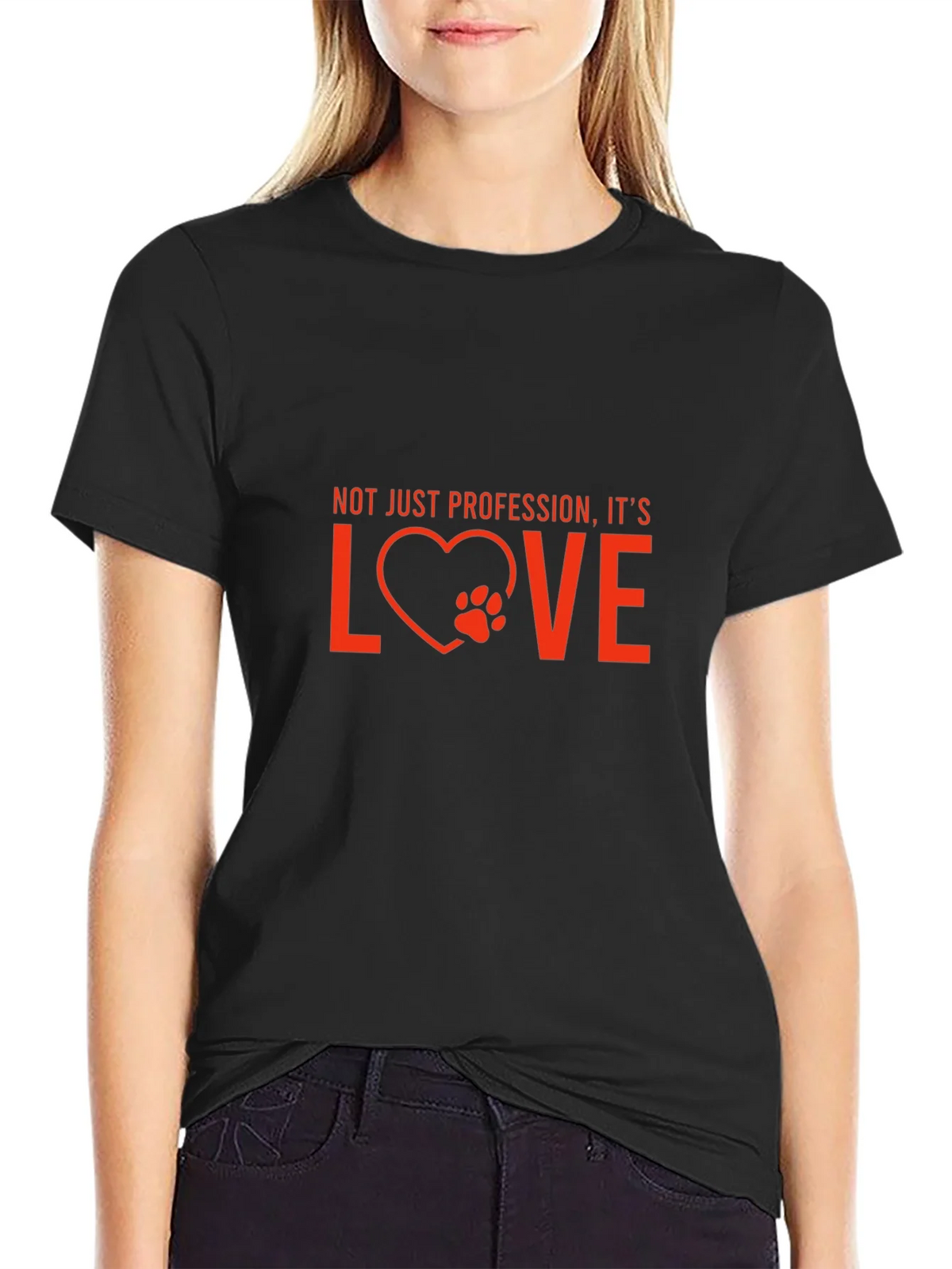 Vet Tech Love T-Shirt - Not Just Profession product image 2