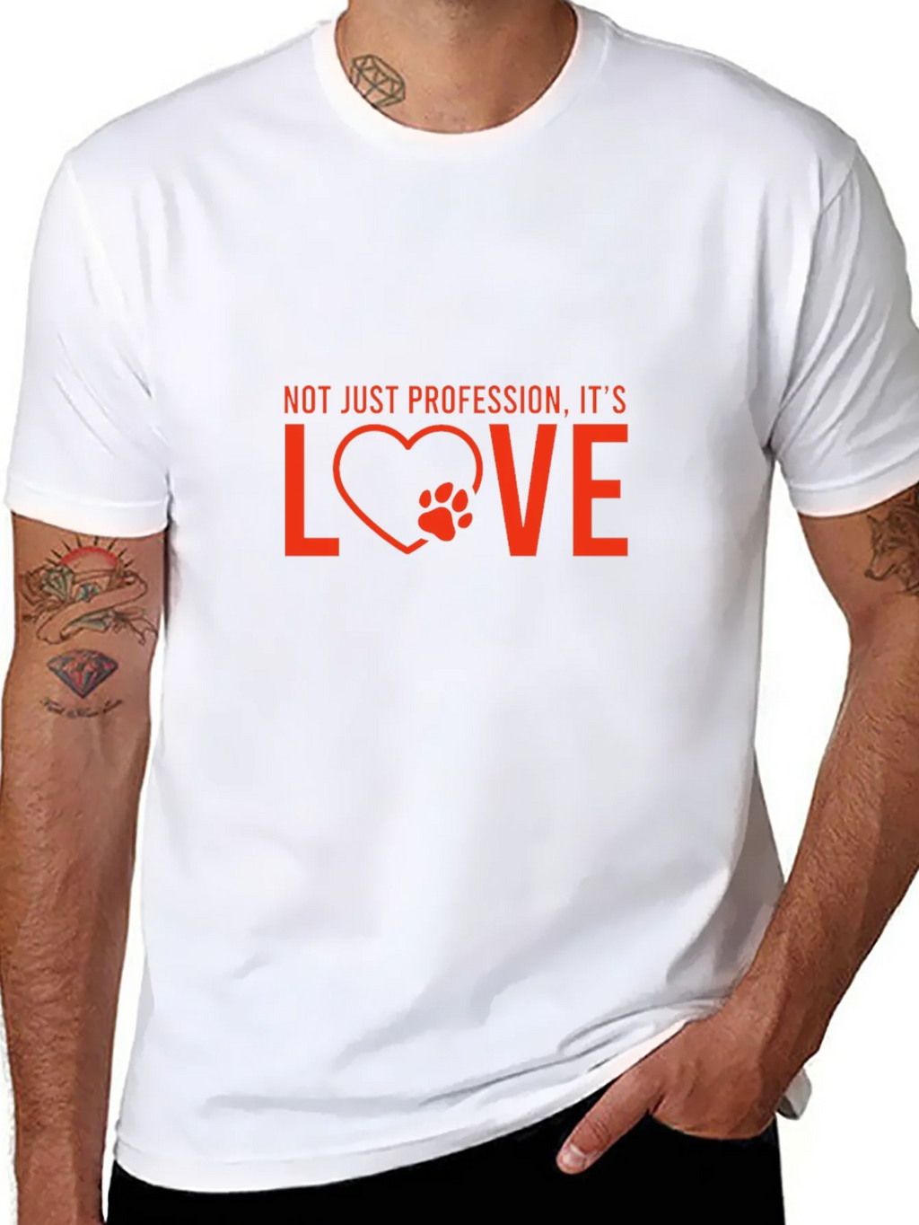 Vet Tech Love T-Shirt - Not Just Profession product image 7