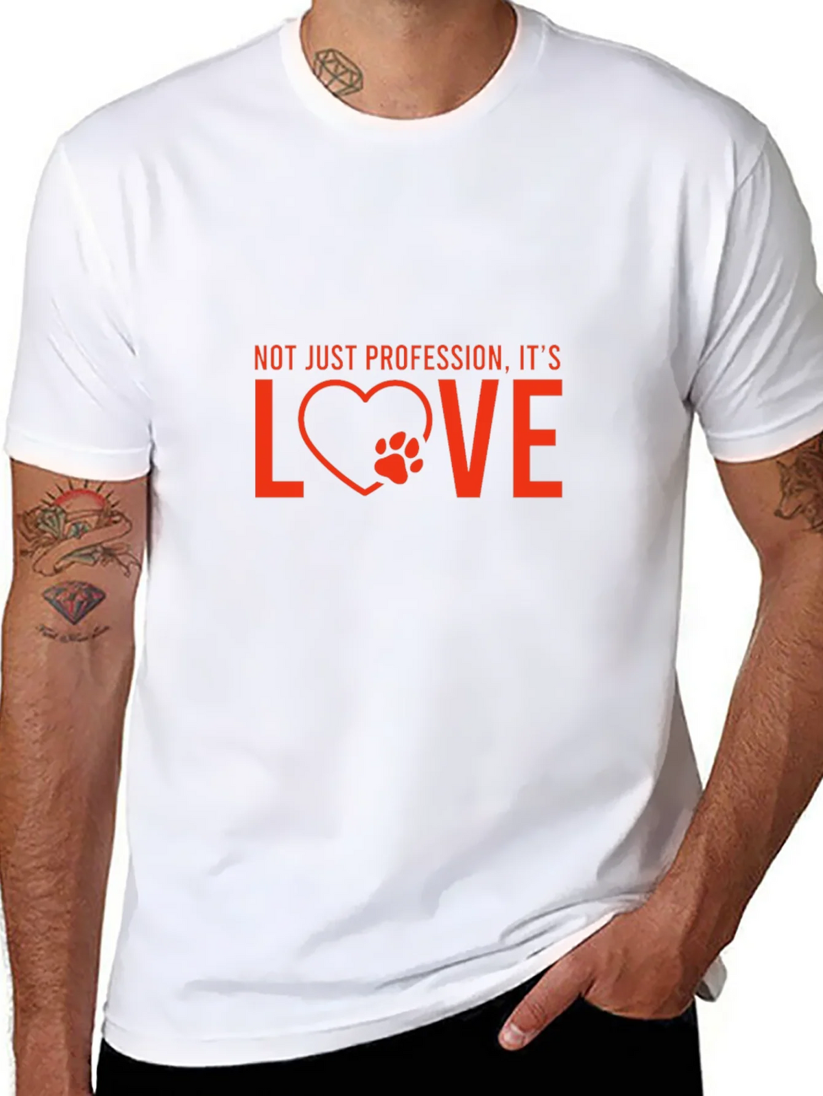 Vet Tech Love T-Shirt - Not Just Profession product image 7