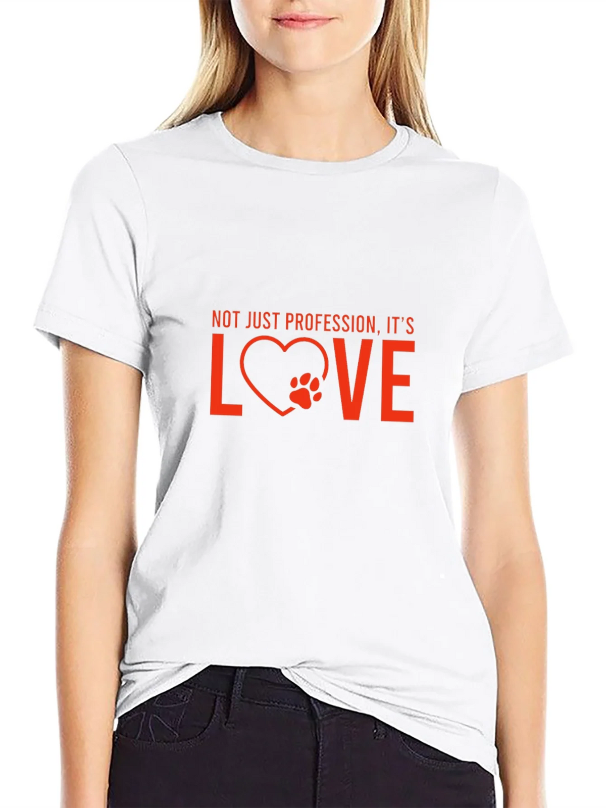Vet Tech Love T-Shirt - Not Just Profession product image 8