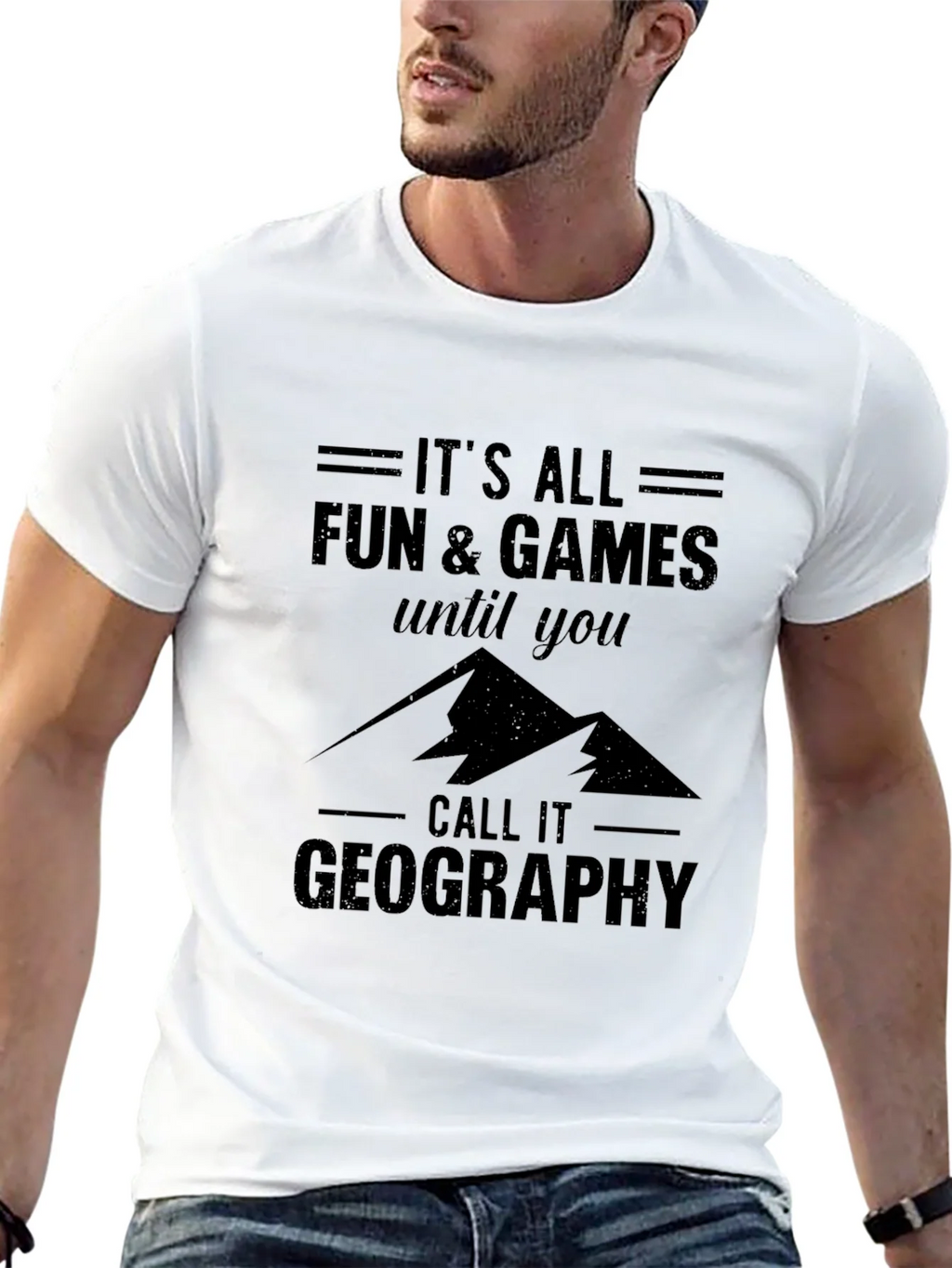 Funny Geography T-Shirt: Its All Fun & Games product image 12
