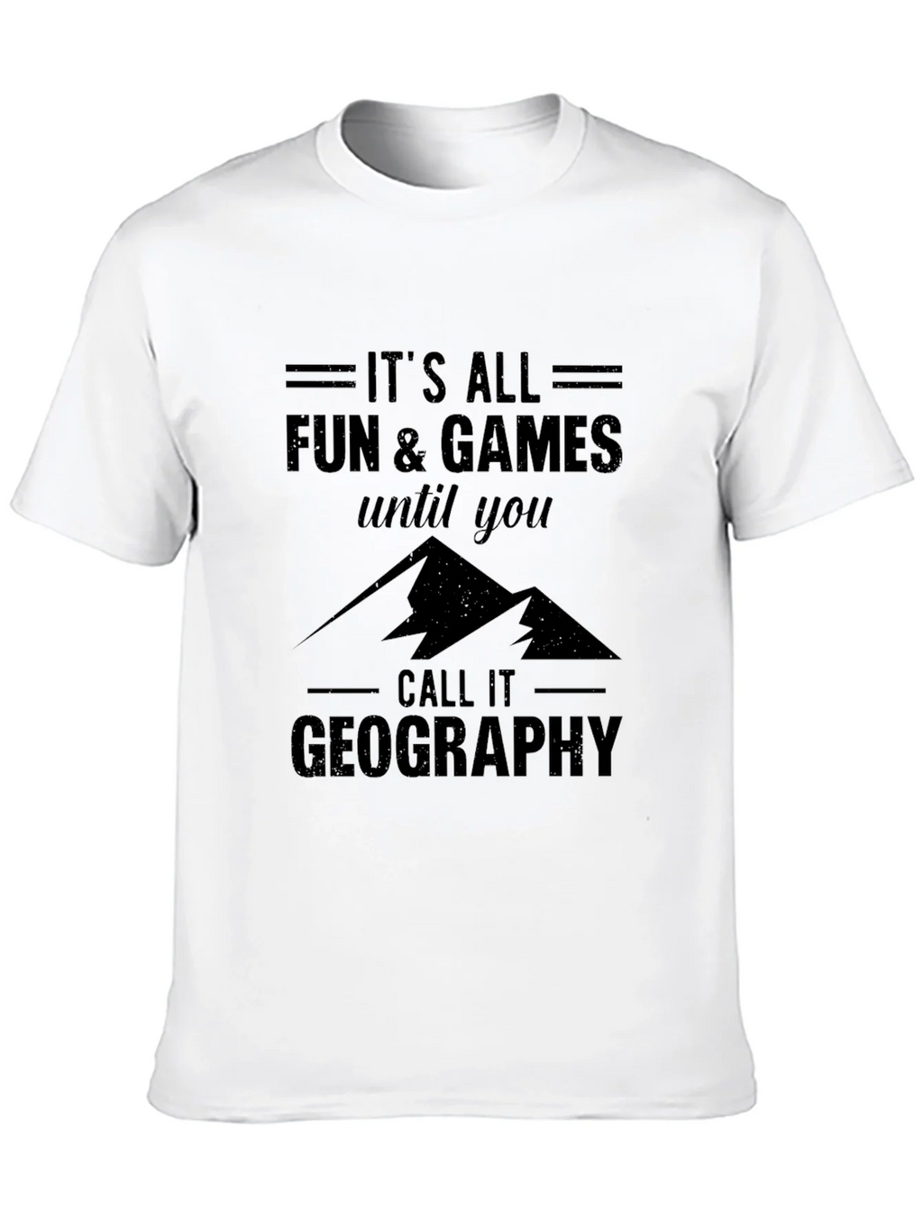 Funny Geography T-Shirt: Its All Fun & Games product image 9