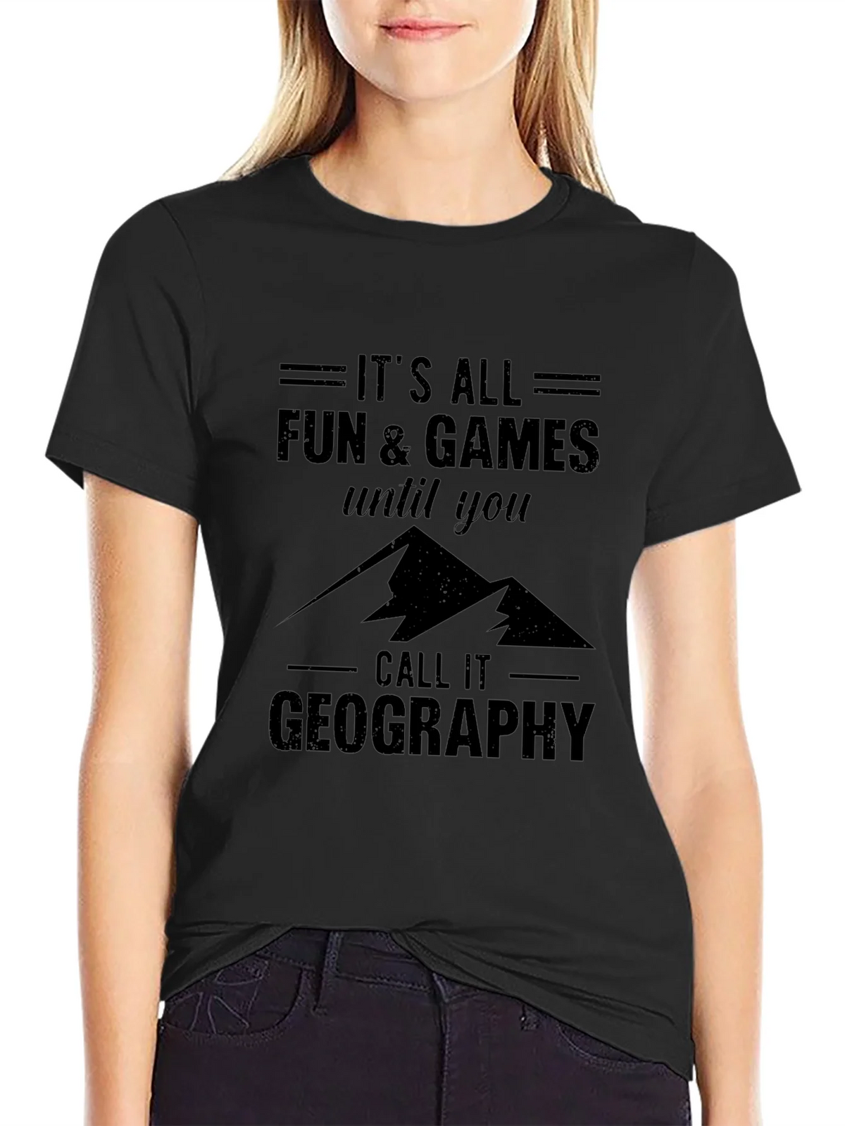 Funny Geography T-Shirt: Its All Fun & Games product image 2