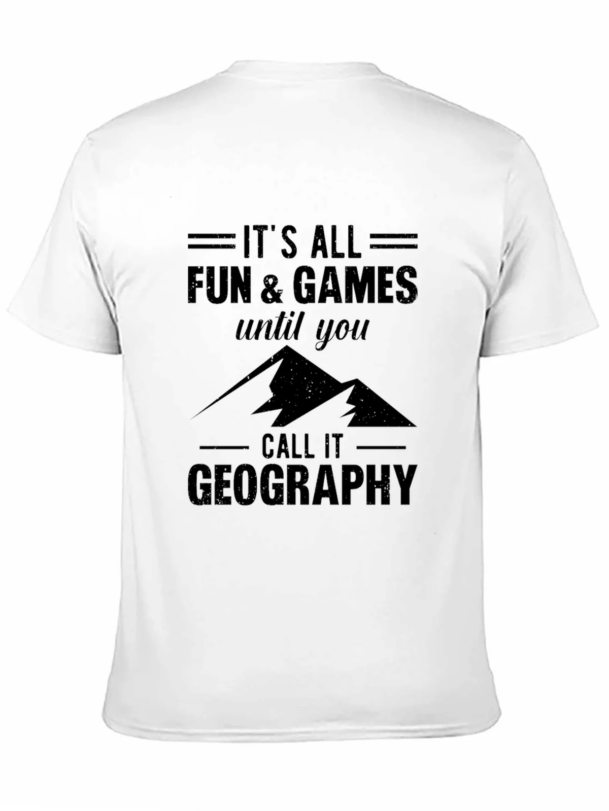 Funny Geography T-Shirt: Its All Fun & Games product image 10