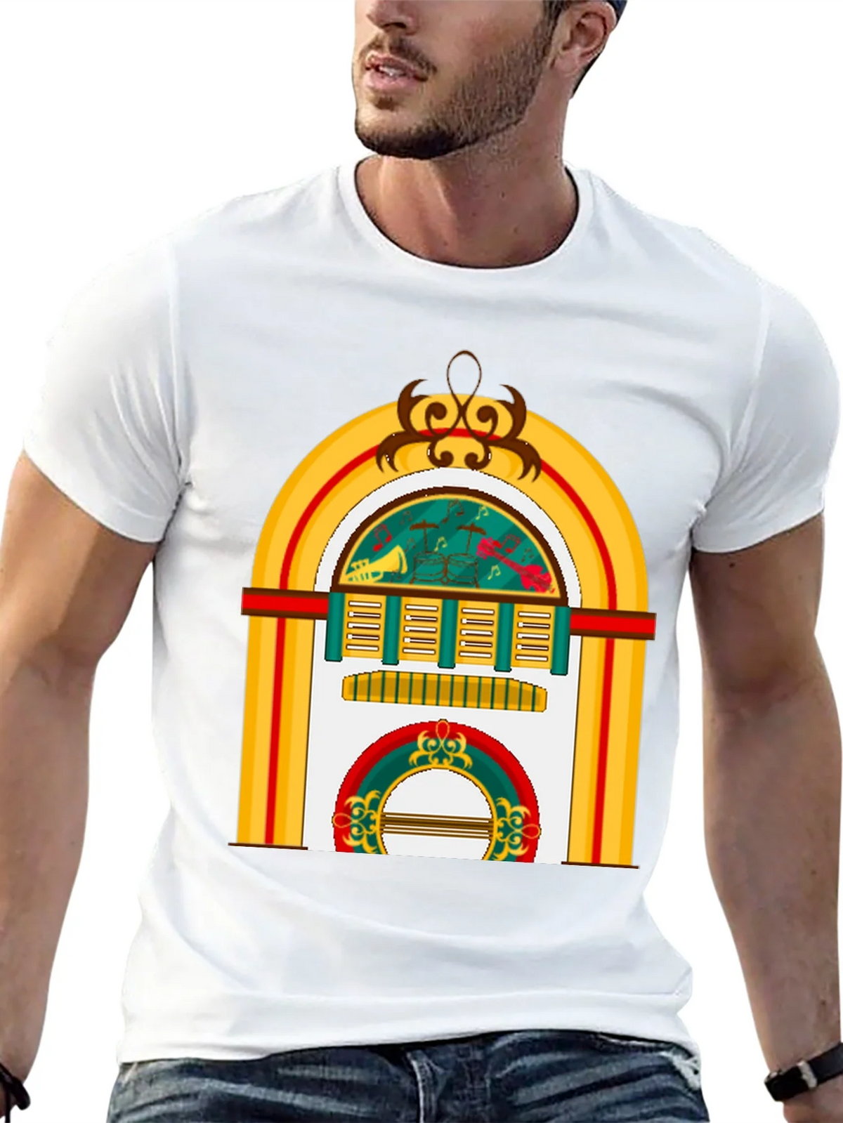 Retro Jukebox Graphic Tee - Musical Style product image 12