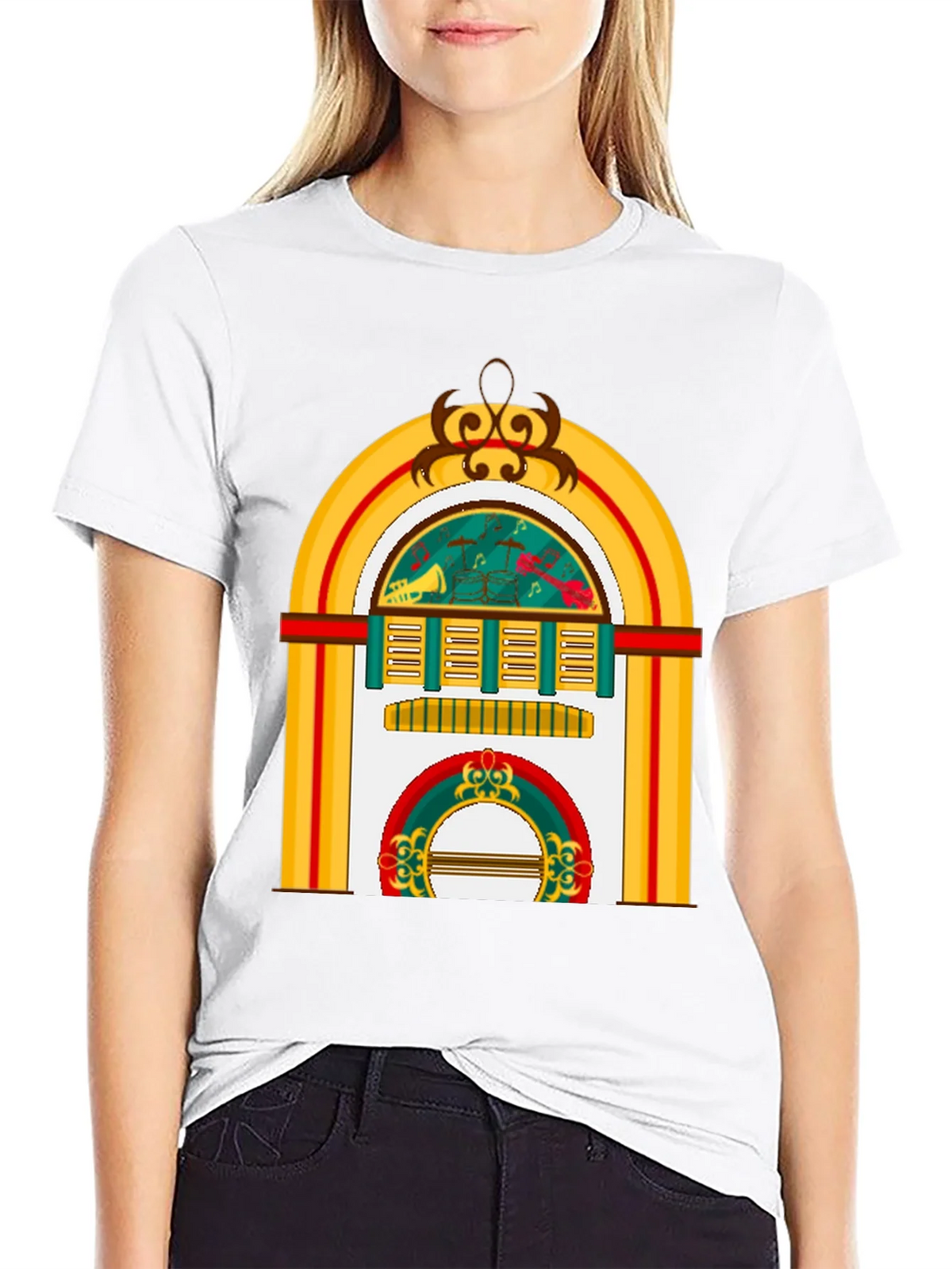 Retro Jukebox Graphic Tee - Musical Style product image 8