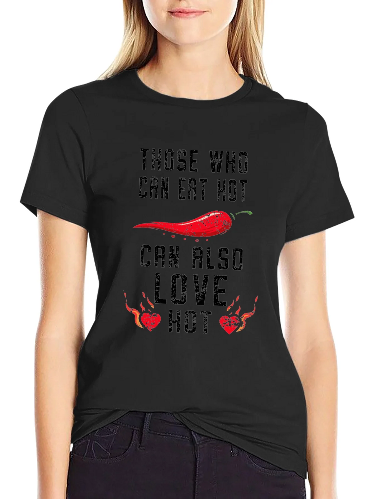 Spicy Food Lovers T-Shirt: Eat Hot Love product image 2