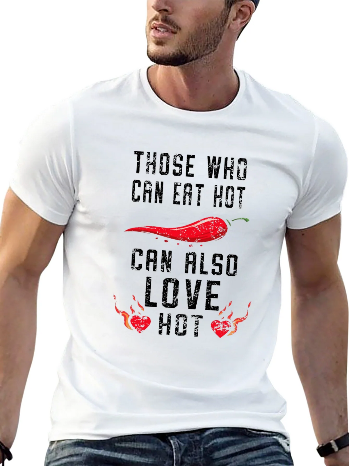 Spicy Food Lovers T-Shirt: Eat Hot Love product image 11