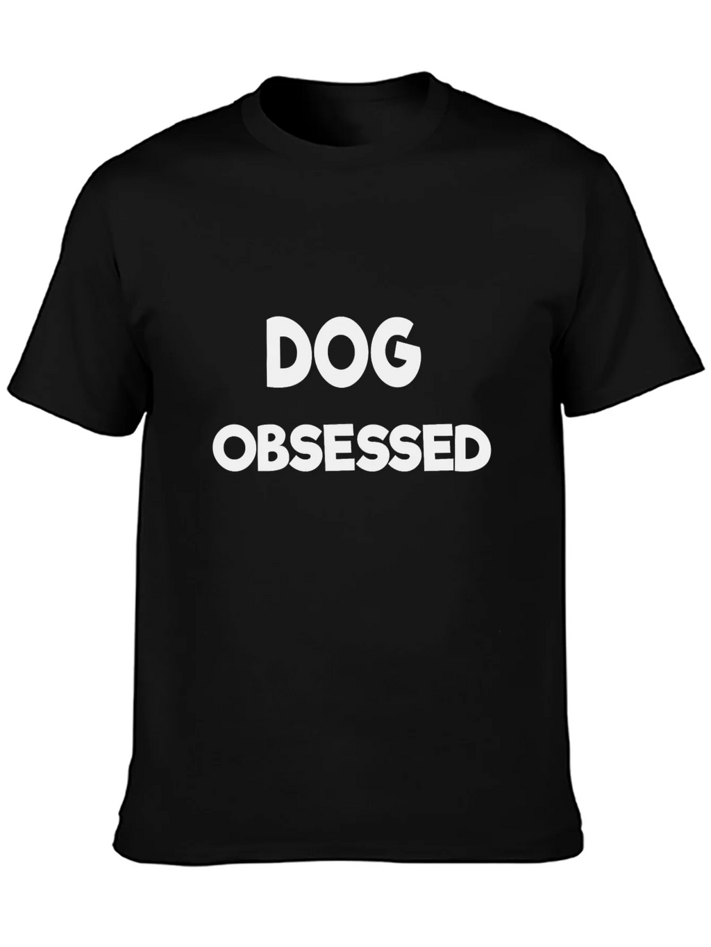 Dog Obsessed T-Shirt - Black Cotton Blend product image 1