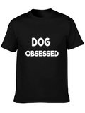 Dog Obsessed T-Shirt - Black Cotton Blend product image 1