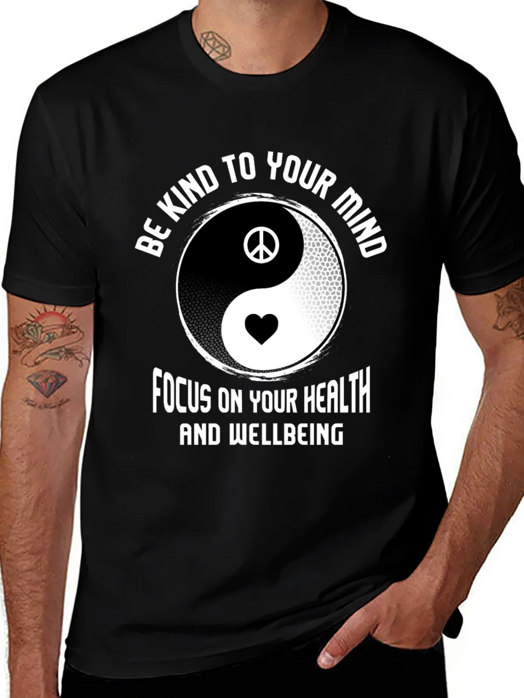 Be Kind Mind Yin Yang T-Shirt - Health & Wellbeing product image 1