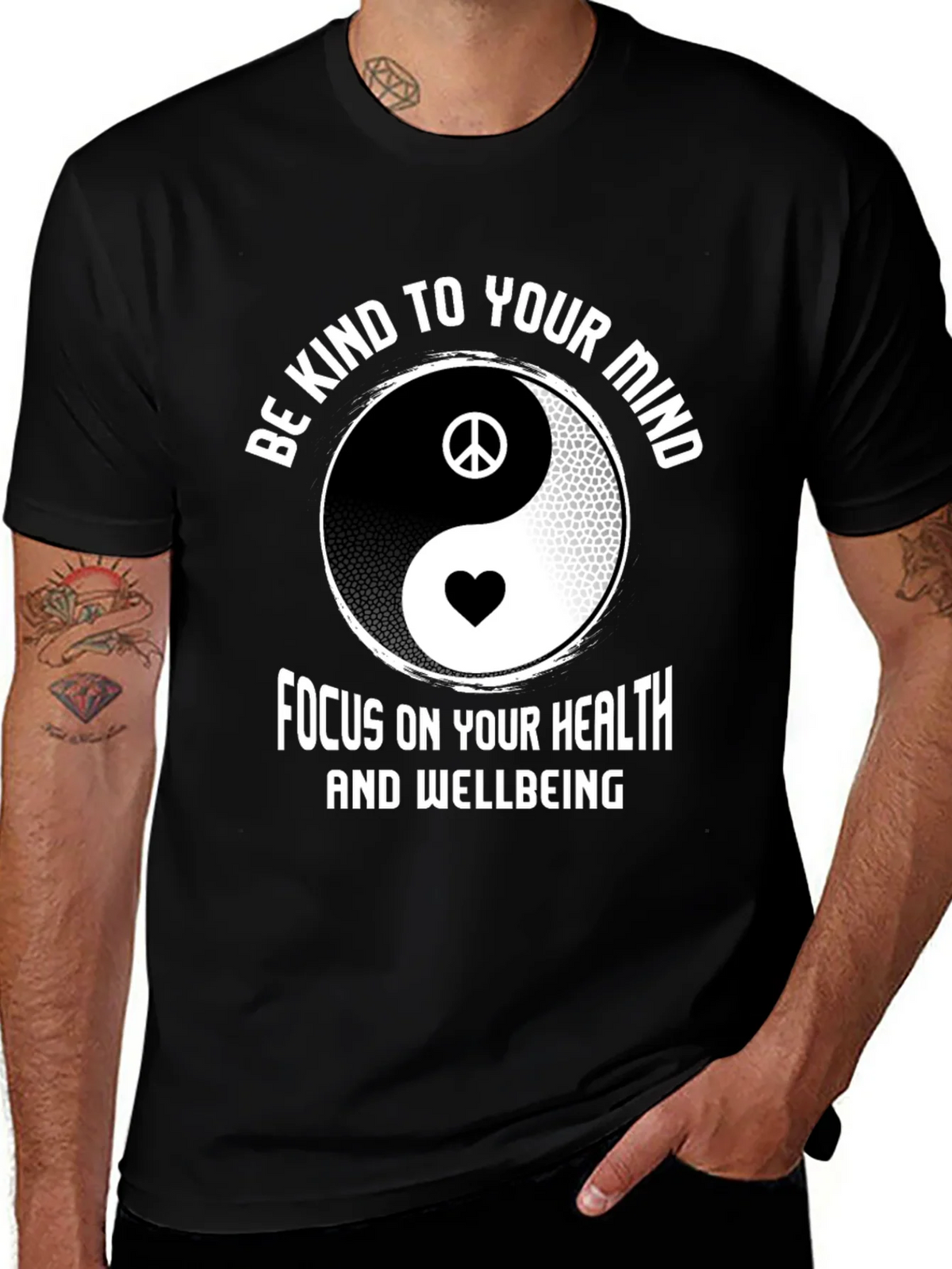 Be Kind Mind Yin Yang T-Shirt - Health & Wellbeing product image 1