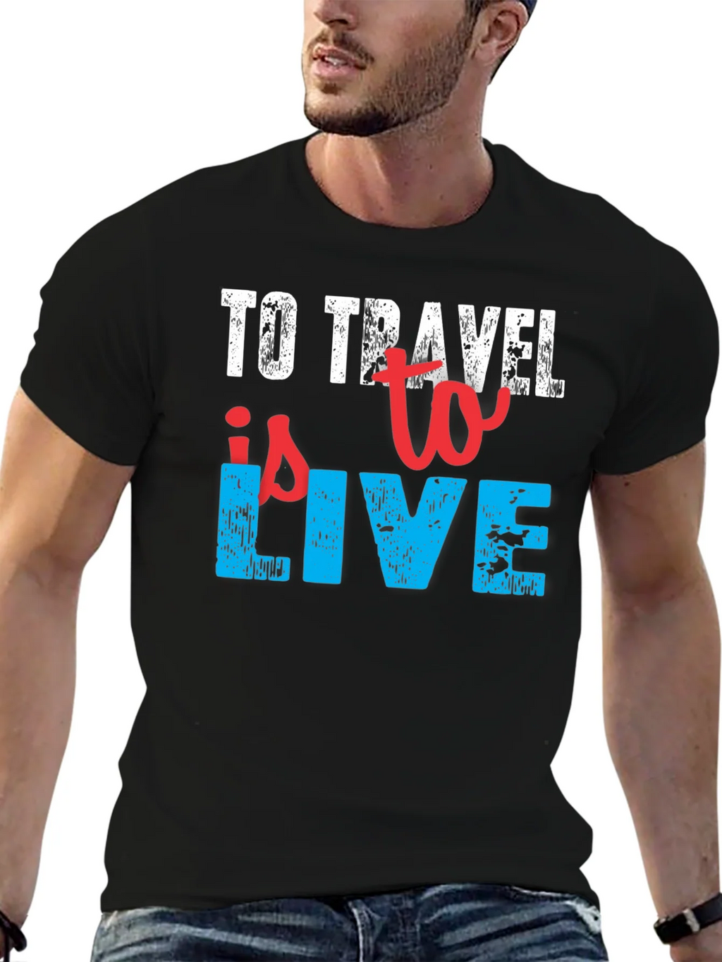 To Travel is to Live Black T-Shirt product image 6