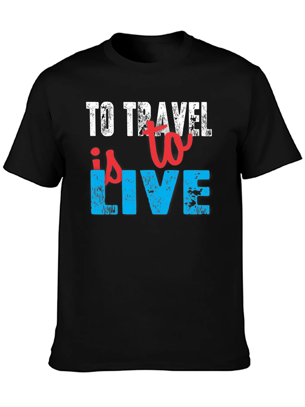 To Travel is to Live Black T-Shirt product image 3
