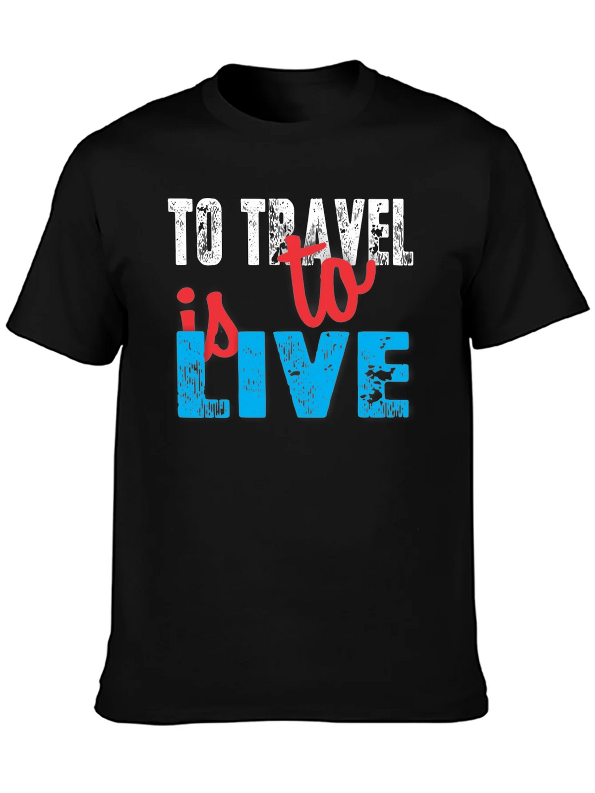 To Travel is to Live Black T-Shirt product image 3