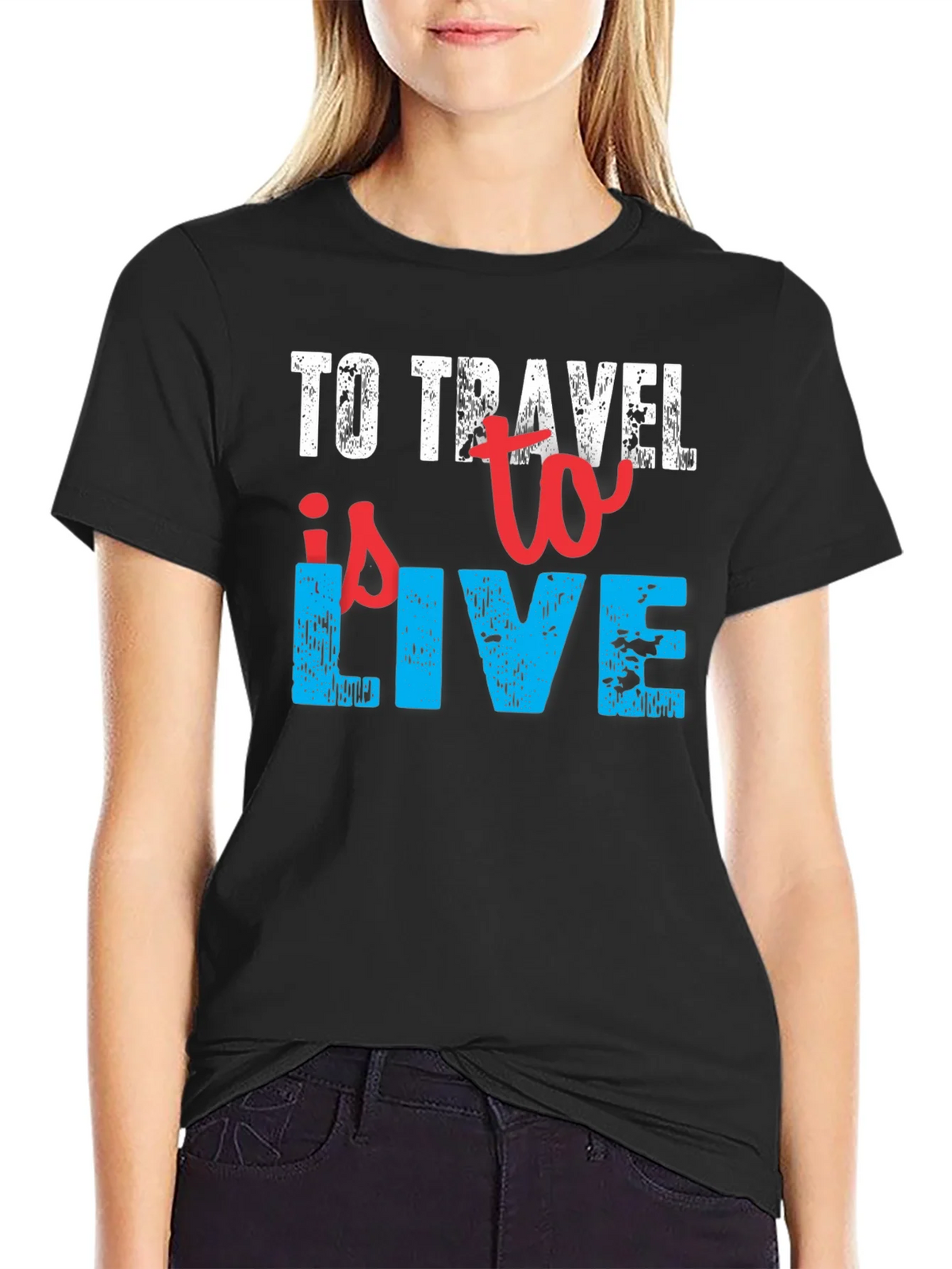 To Travel is to Live Black T-Shirt product image 2