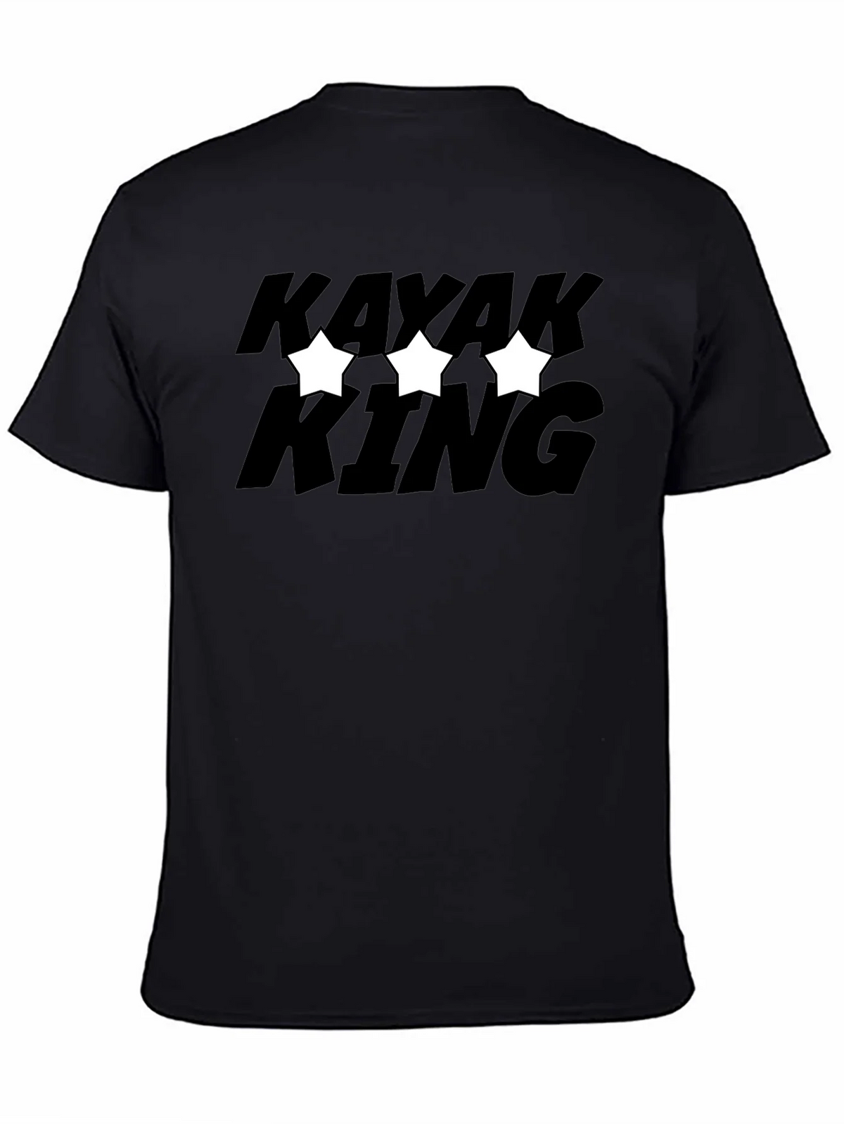 Kayak King T-Shirt - Black Graphic Tee product image 2