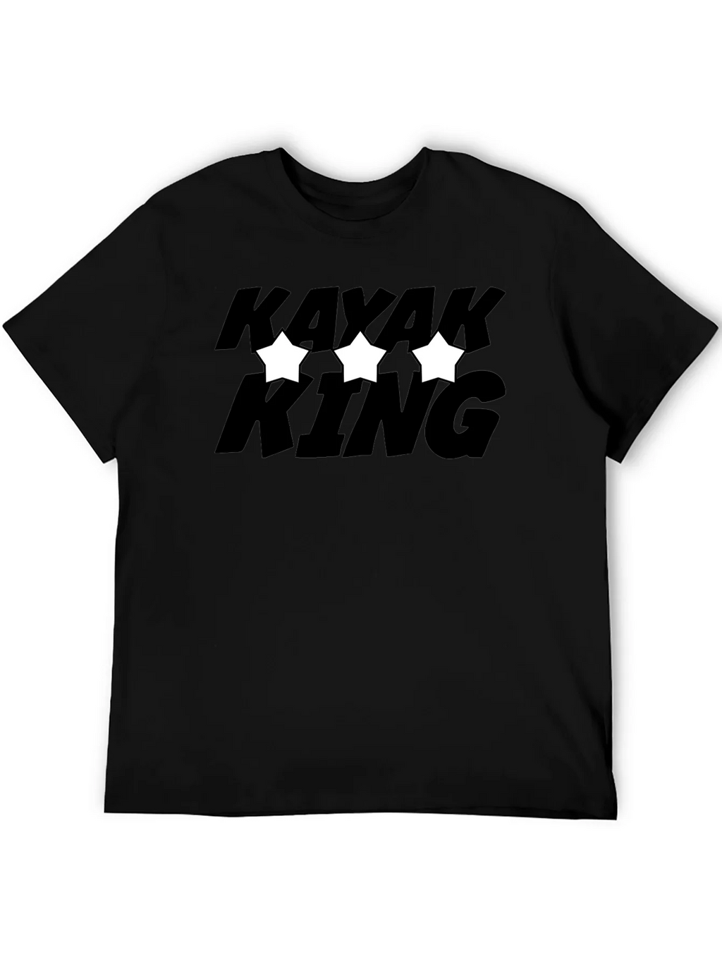 Kayak King T-Shirt - Black Graphic Tee product image 3