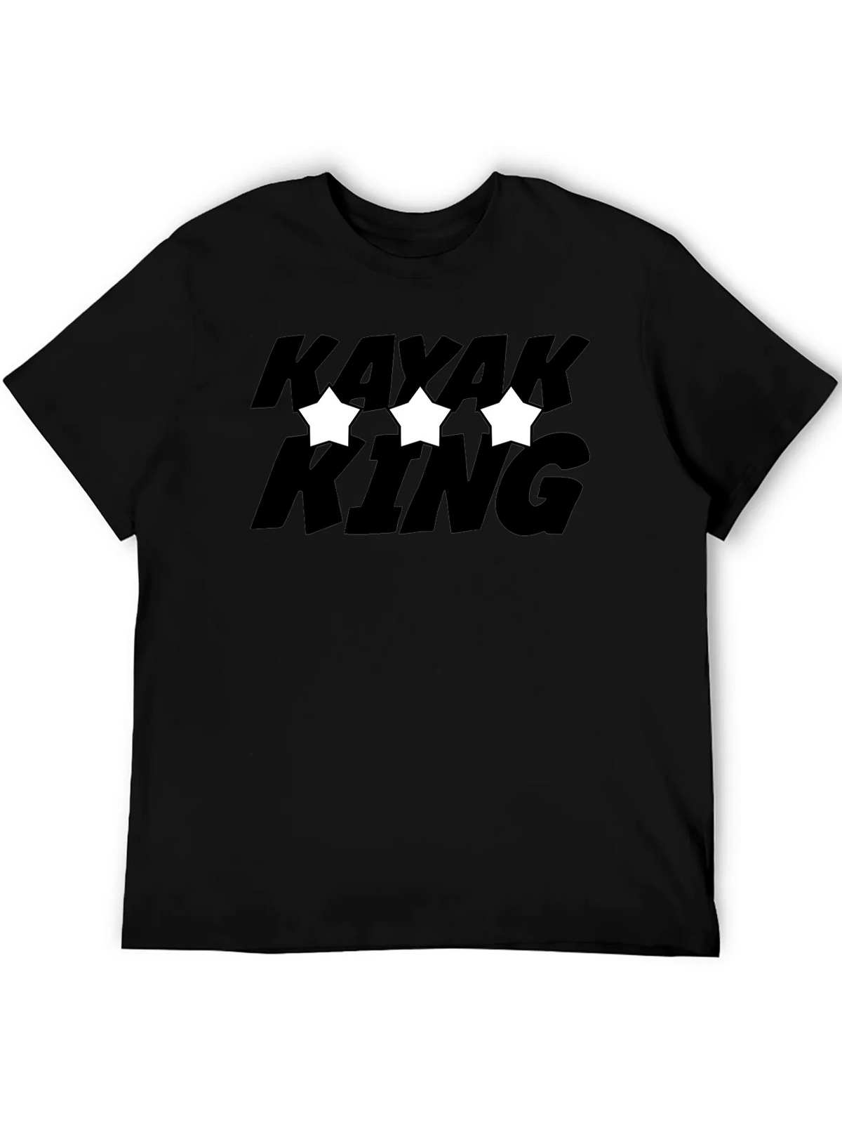 Kayak King T-Shirt - Black Graphic Tee product image 3
