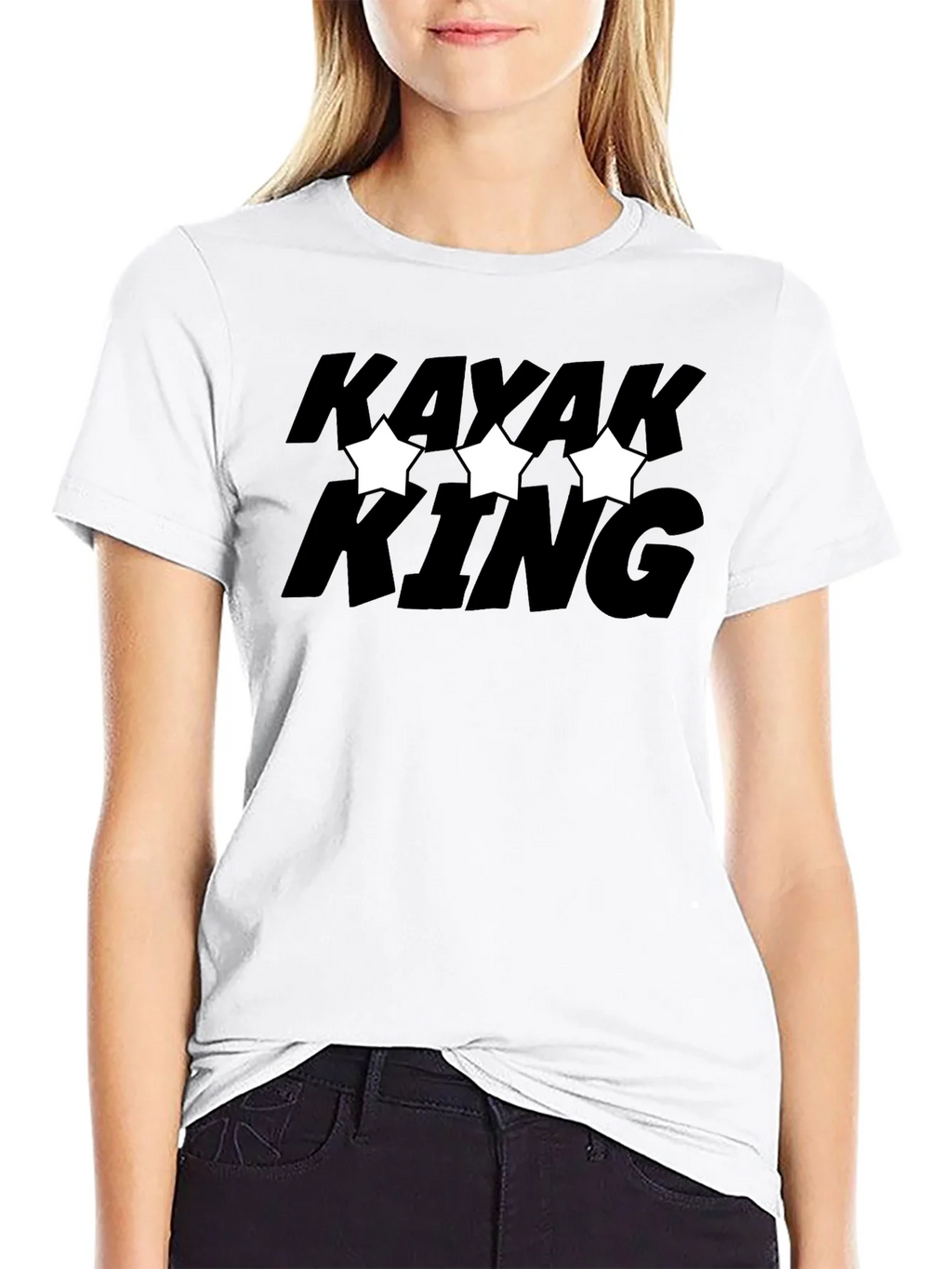 Kayak King T-Shirt - Black Graphic Tee product image 6