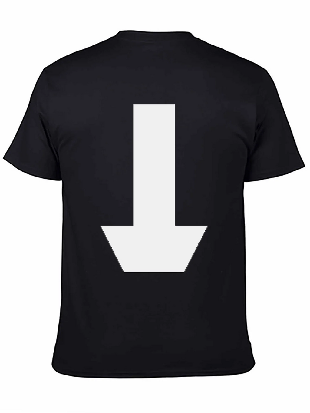 Down Arrow Graphic T-Shirt - Casual Black Tee product image 4