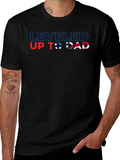 Leveled Up to Dad Graphic Tee - Stylish Fathers Day Gift product image 1