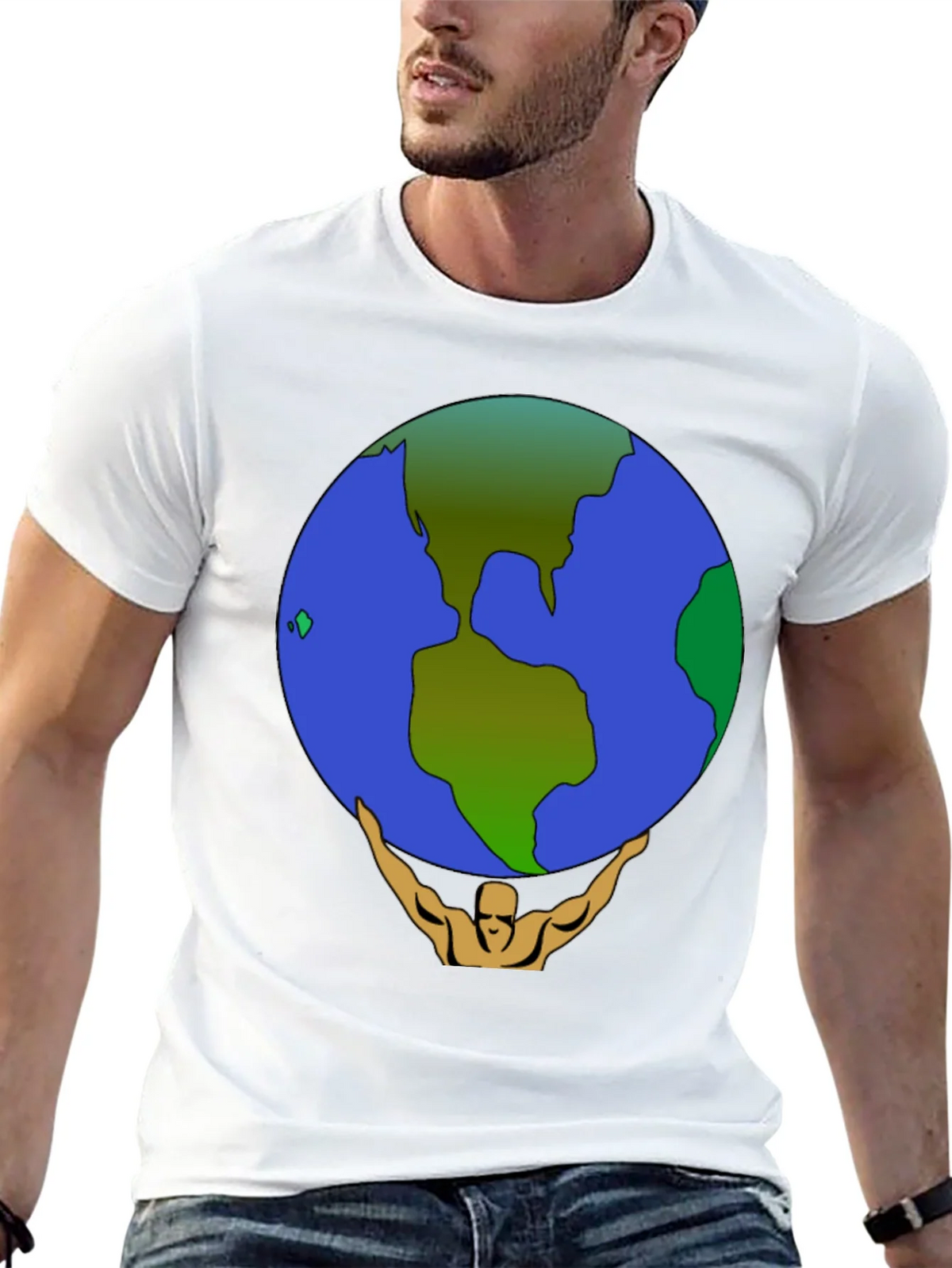 Atlas Earth Graphic T-Shirt - Black product image 12