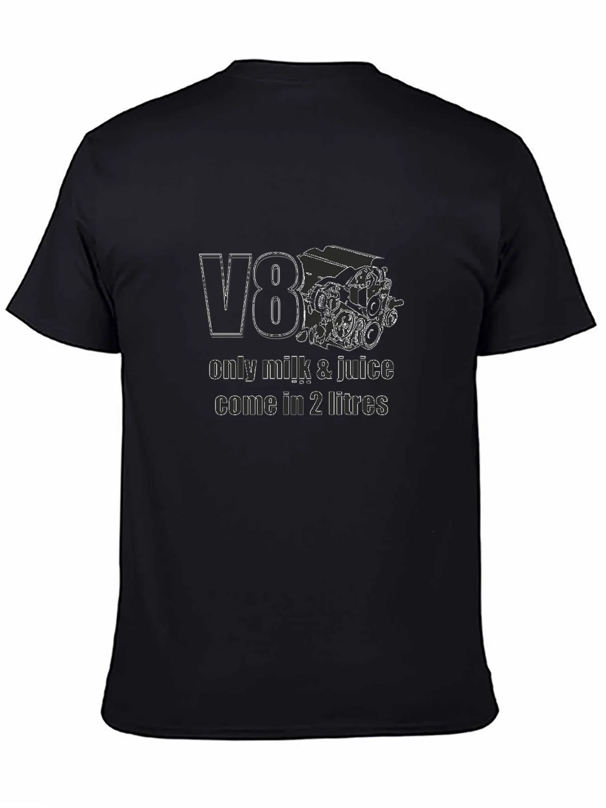 V8 Engine Graphic T-Shirt - Only Milk & Juice product image 4