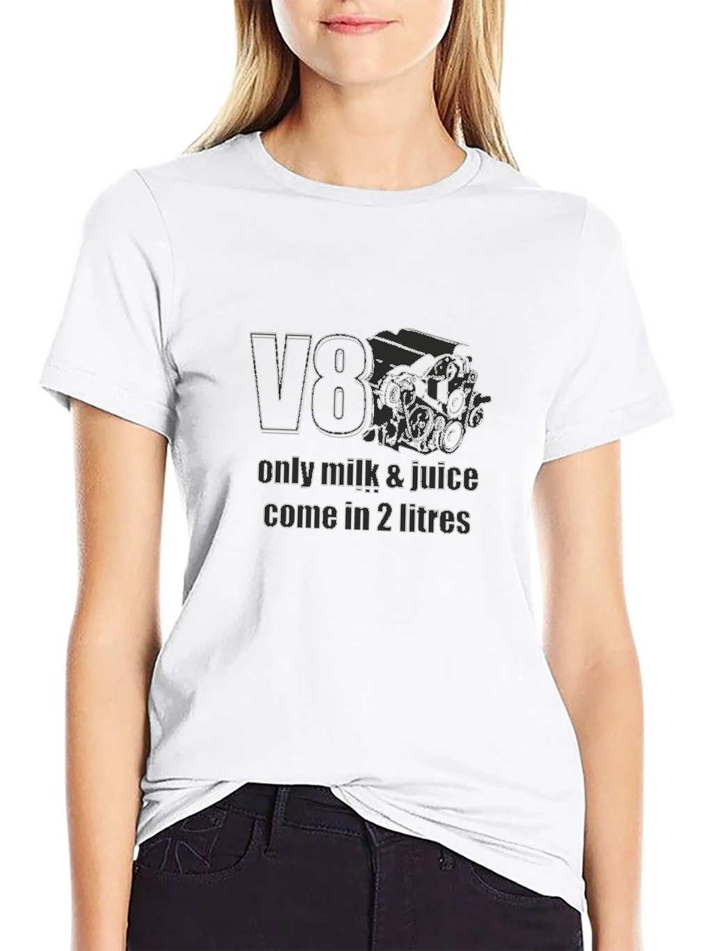 V8 Engine Graphic T-Shirt - Only Milk & Juice product image 8