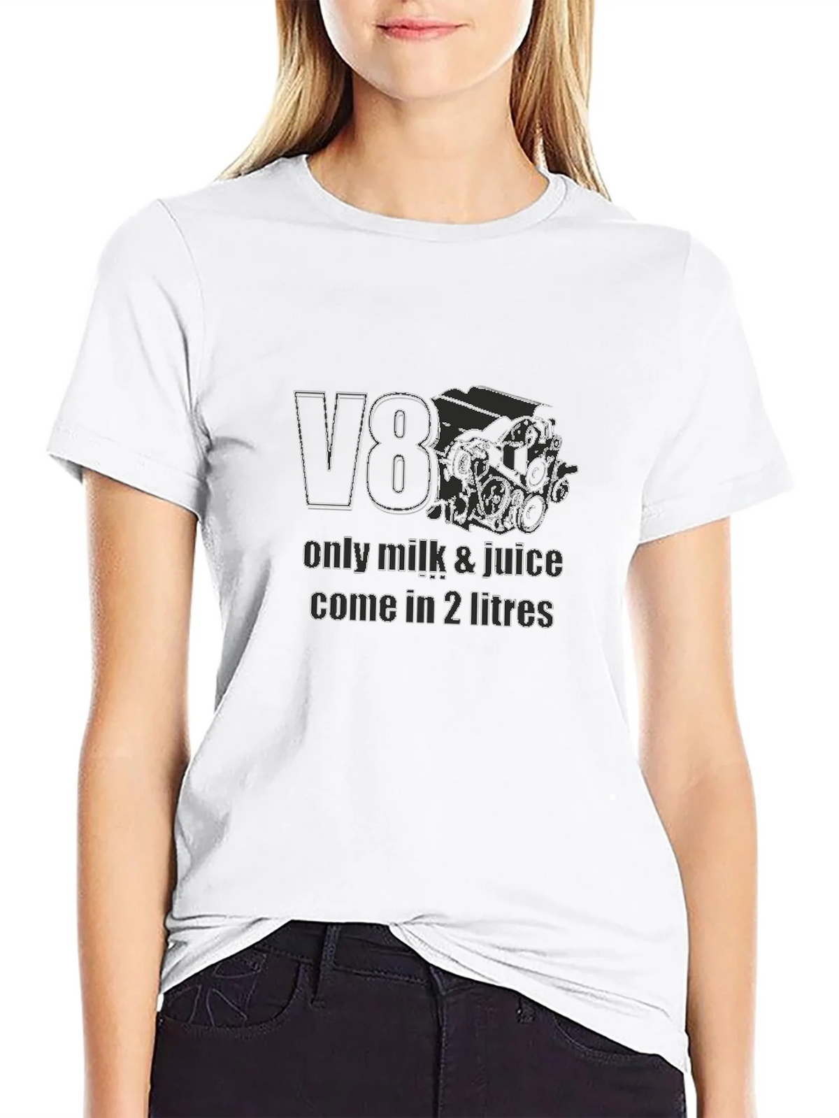 V8 Engine Graphic T-Shirt - Only Milk & Juice product image 8