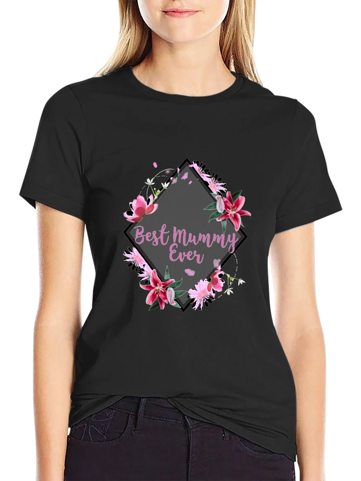 Best Mummy Ever Floral T-Shirt - Gift for Mom product image 2