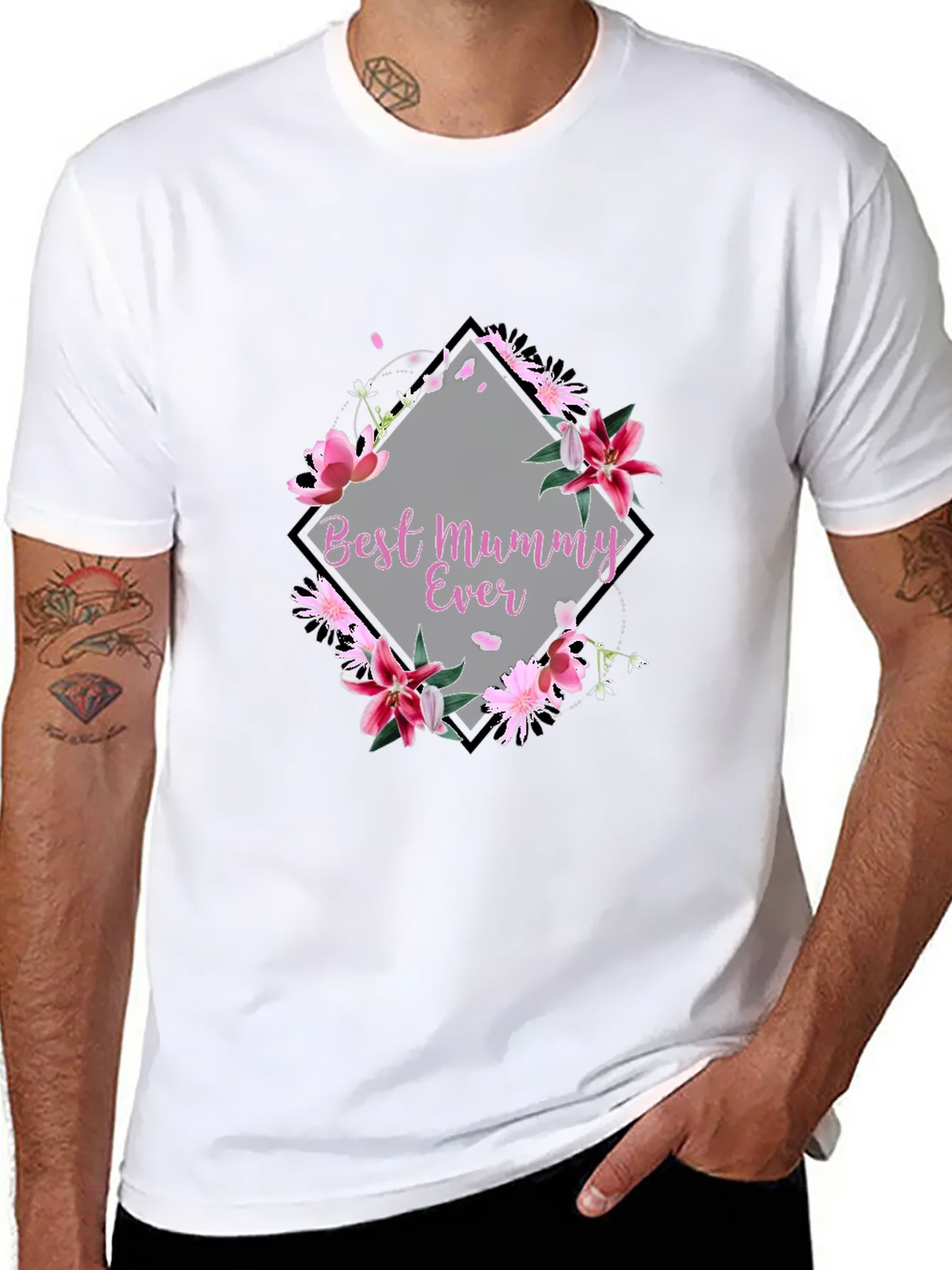 Best Mummy Ever Floral T-Shirt - Gift for Mom product image 7