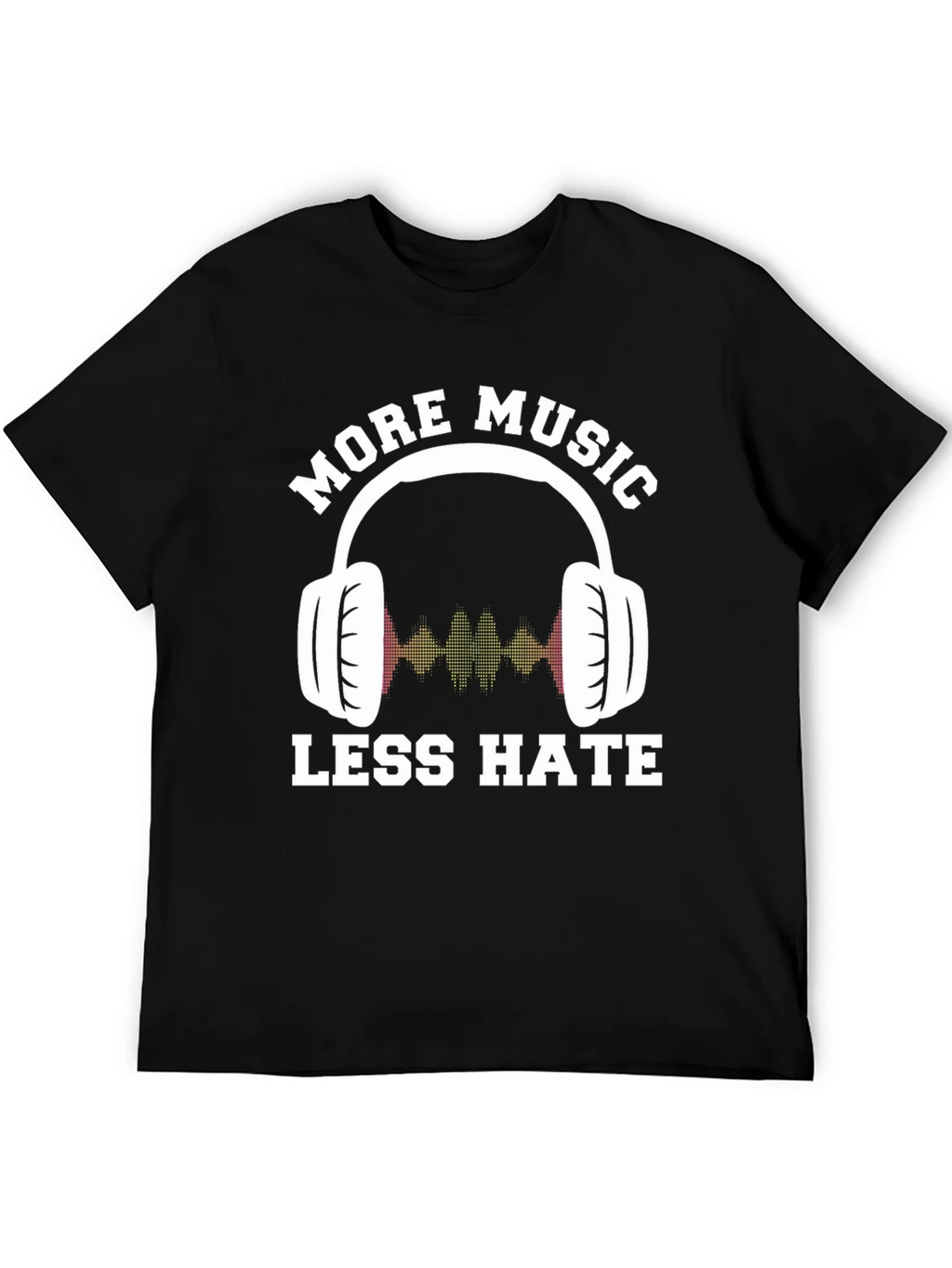 More Music Less Hate Graphic Tee product image 5