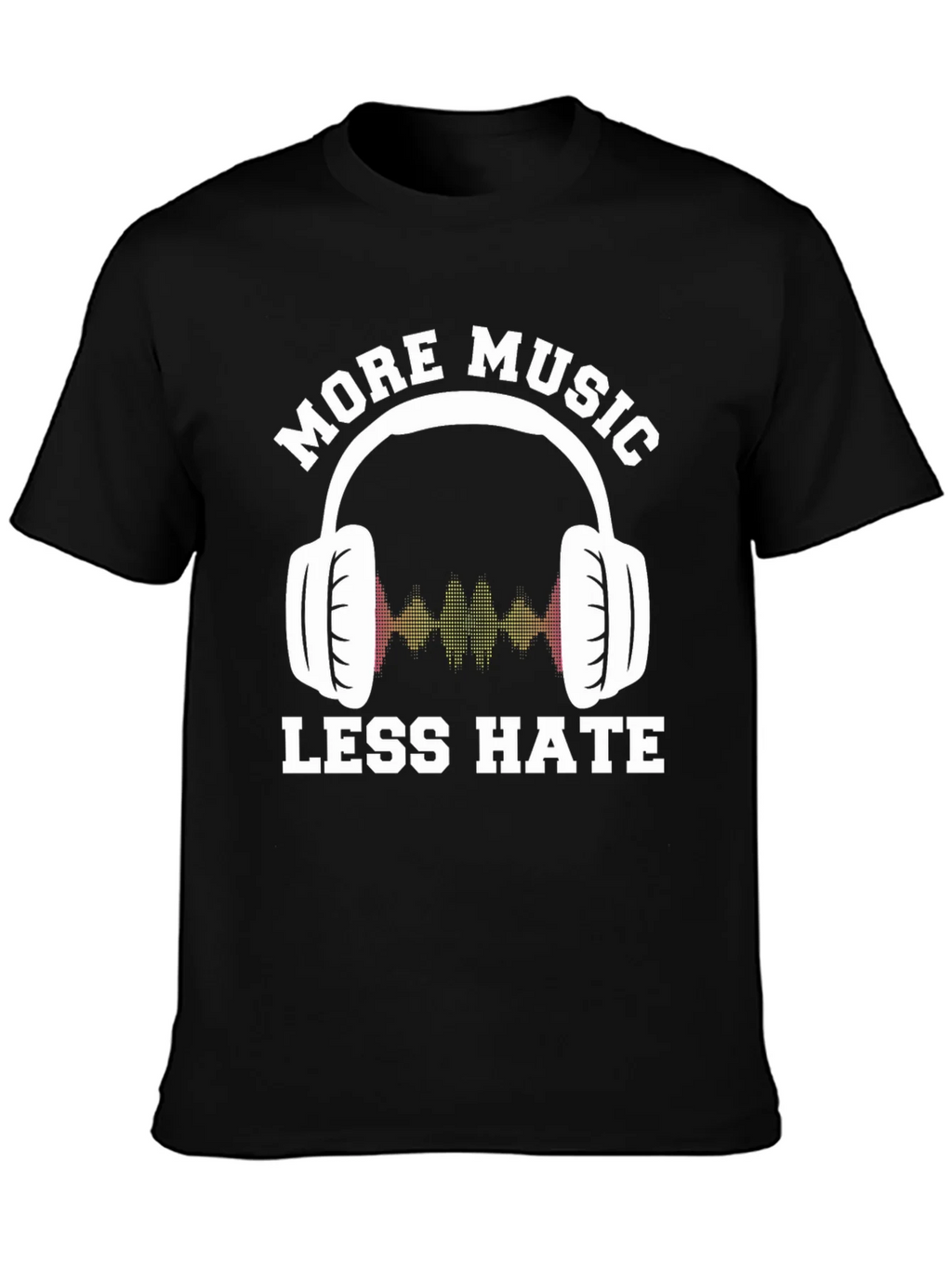 More Music Less Hate Graphic Tee product image 3
