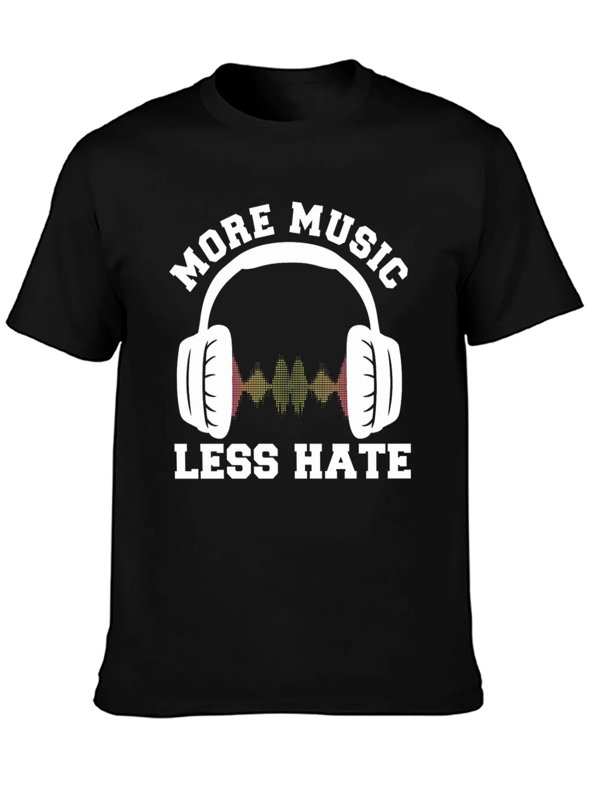 More Music Less Hate Graphic Tee product image 3