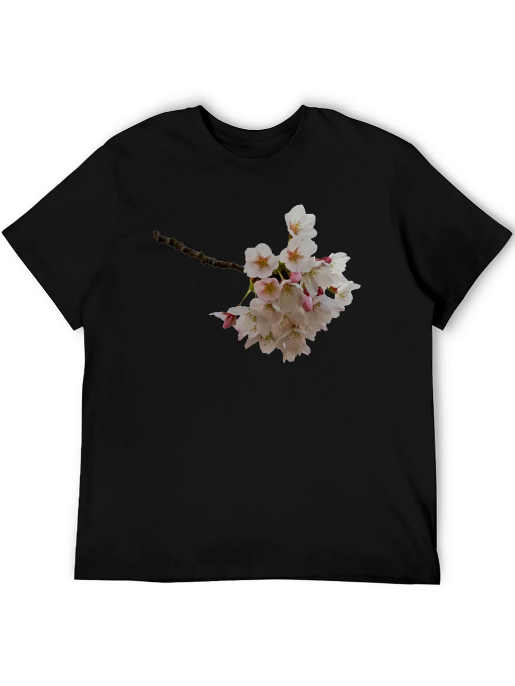 Floral Print Black T-Shirt - Nature Inspired Style product image 5
