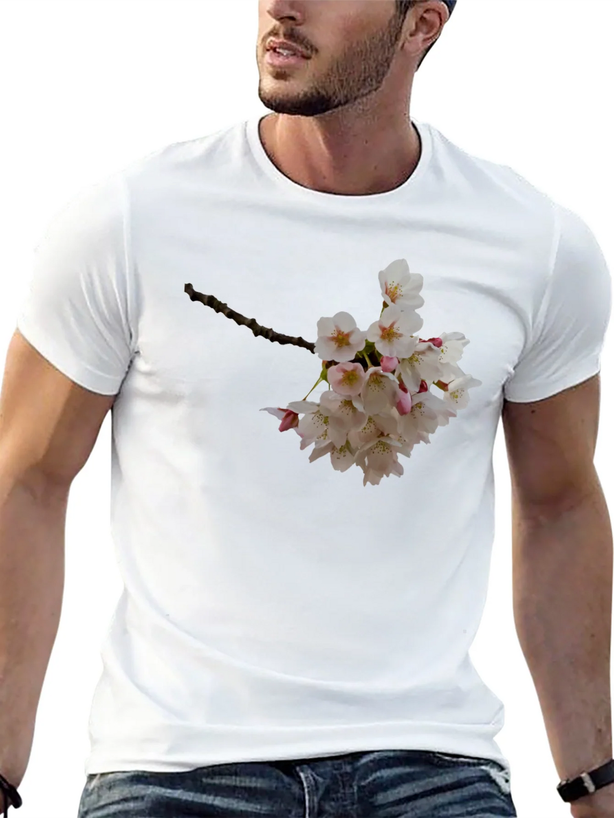 Floral Print Black T-Shirt - Nature Inspired Style product image 12