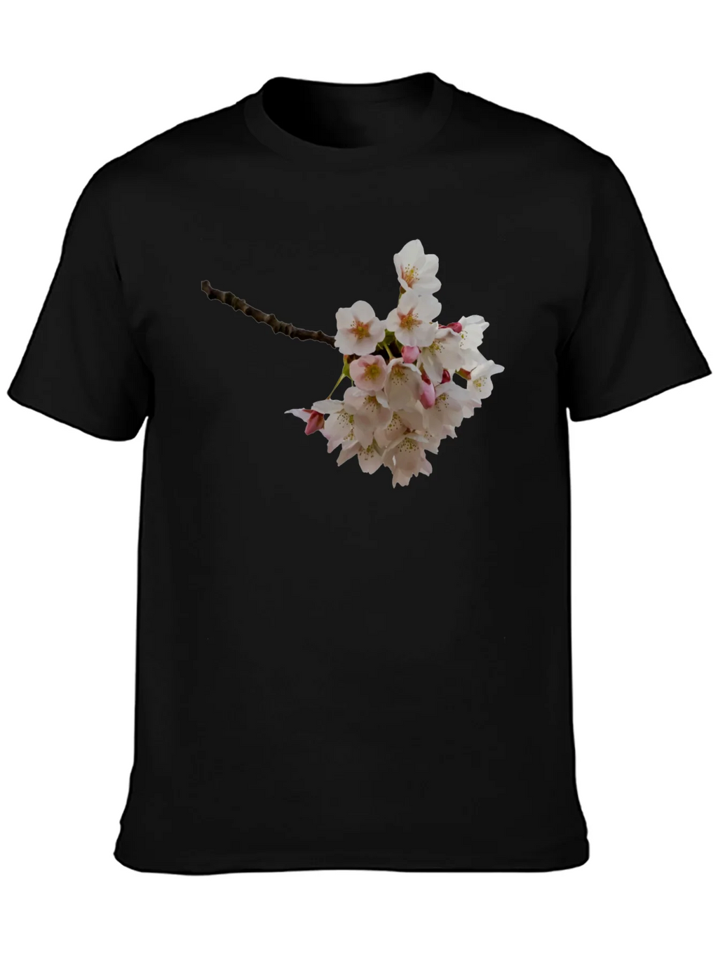 Floral Print Black T-Shirt - Nature Inspired Style product image 3