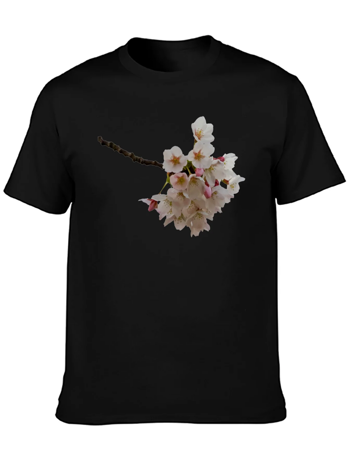 Floral Print Black T-Shirt - Nature Inspired Style product image 3